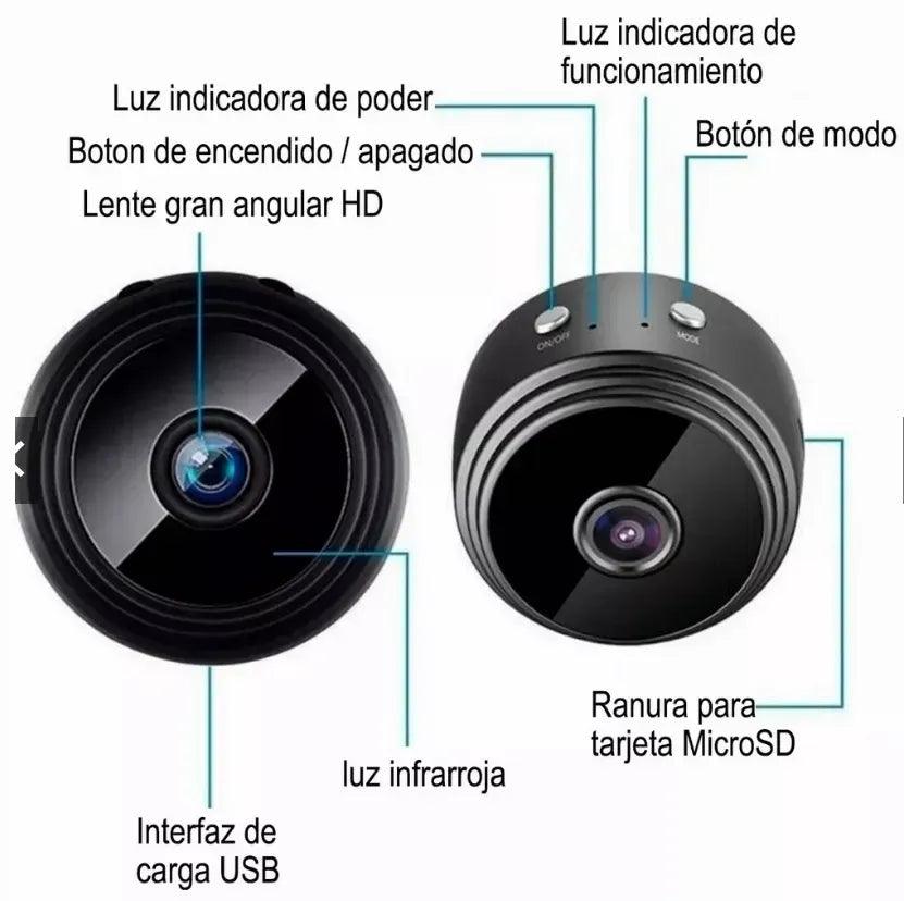 Mini Câmera Espiã Wifi Hd Suporte Magnético C