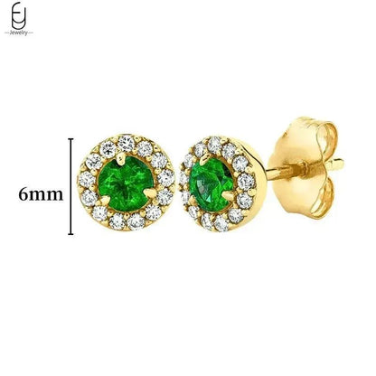 Pendientes de Aro con Corazón en Plata Esterlina 925 y Zirconia Verde, Joyería de Lujo para Mujer, Regalos Elegantes