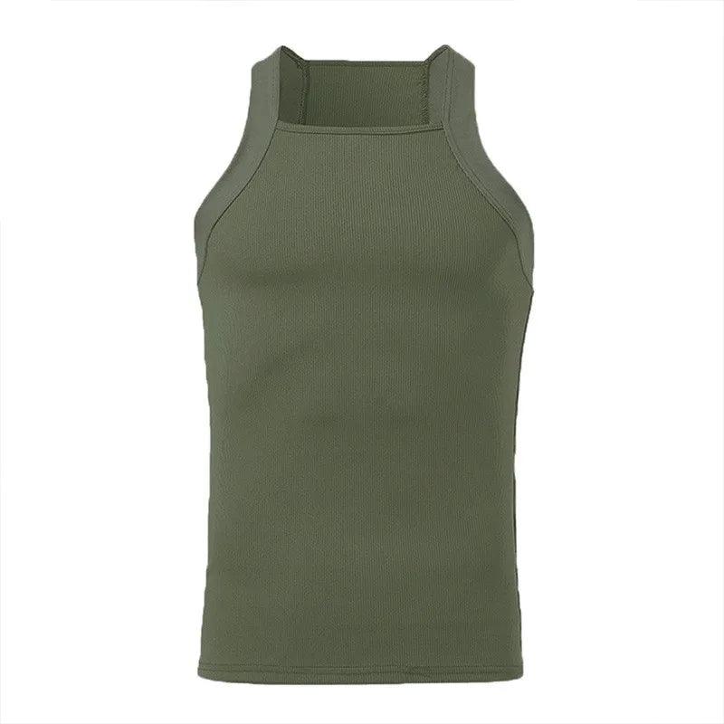 Tank Tops de Moda para Hombre, Camisetas Sin Mangas Slim Fit, O-cuello, Casual y de Lujo para Gimnasio y Estilo Urbano