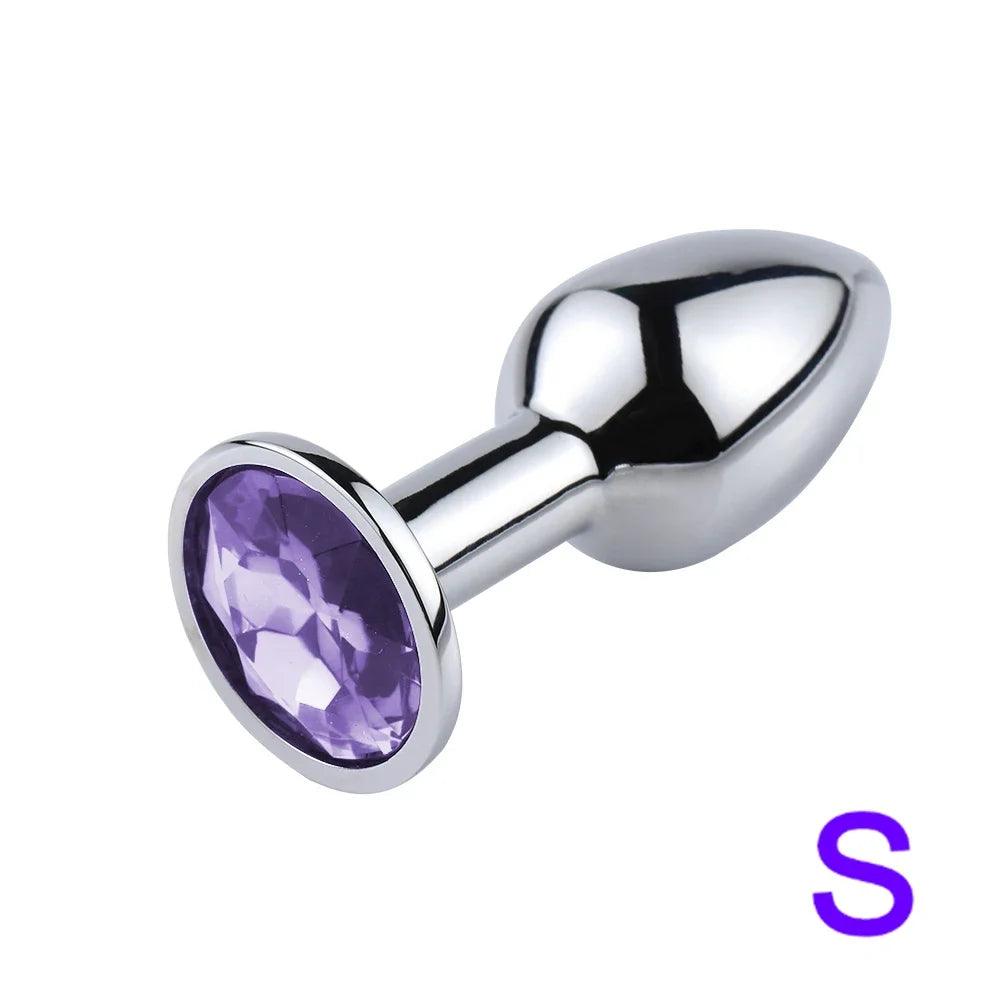 Mini Sexy Jelly Color Metal Anal Plug Anal Dilator for Adult Men and Women Fun Flirting Masturbation Masturbation Adult Toys Gay