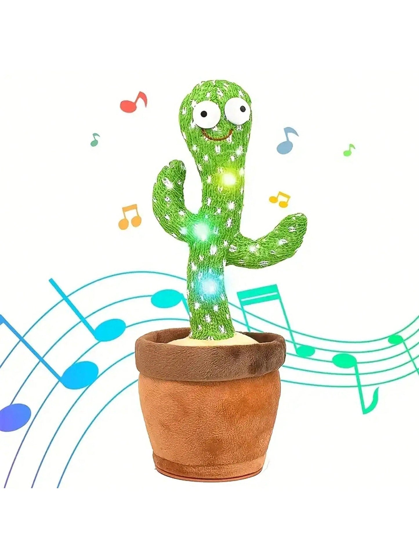 1 pieza - Juguete de Cactus Bailarín y Parlante para Bebés y Niños