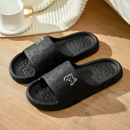 Women Summer EVA Slippers Indoor Home Bath Non Slip Soft Wide Comfort Couple Slippers Unisex Outdoor Beach Flip Flops Men Slides