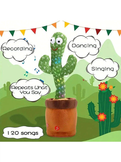 1 pieza - Juguete de Cactus Bailarín y Parlante para Bebés y Niños