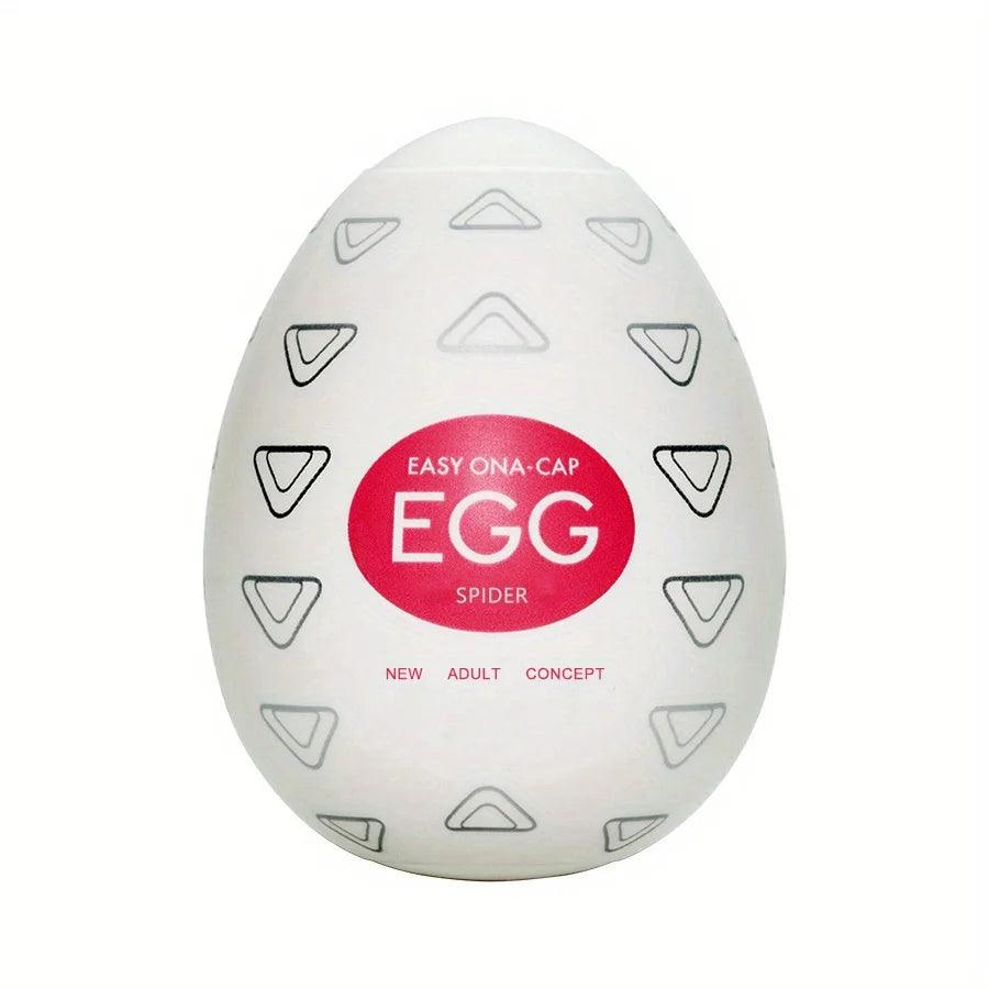 Experience Ultra-Realistic Pleasure with this Portable Male Masturbator Egg - Perfect for Men!