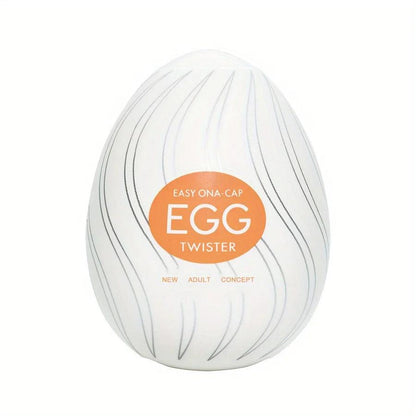 Experience Ultra-Realistic Pleasure with this Portable Male Masturbator Egg - Perfect for Men!