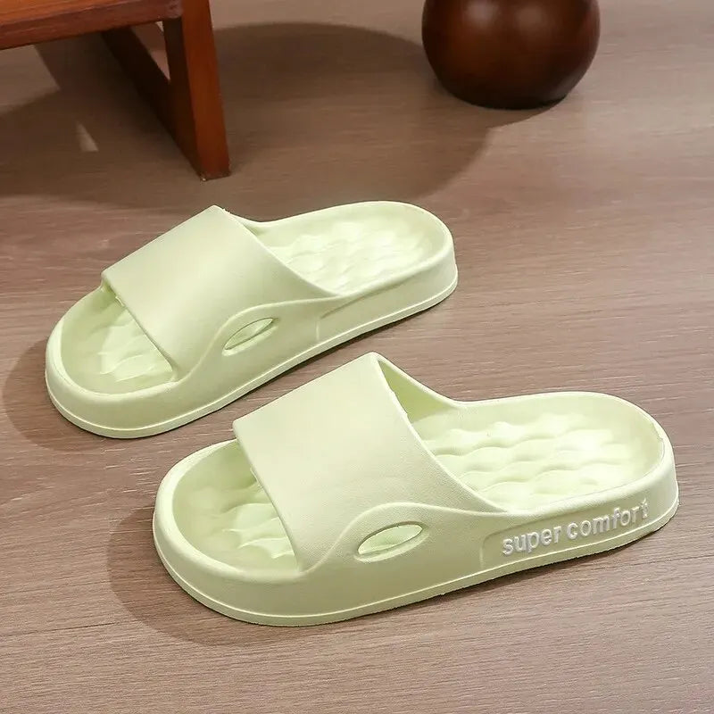 Thick Platform Slippers for Women Home Soft Sole Pillow Slides Sandals Woman Summer Beach Non Slip Flip Flops Bathroom Slipper