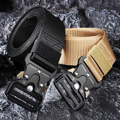 Men Belt Army Outdoor Hunting Tactical Multi Function Combat Survival High Quality Marine Corps Canvas For Nylon Male Luxury