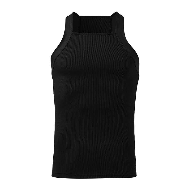 Tank Tops de Moda para Hombre, Camisetas Sin Mangas Slim Fit, O-cuello, Casual y de Lujo para Gimnasio y Estilo Urbano