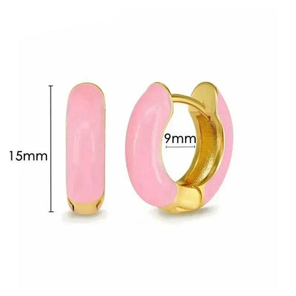 Pendientes de Aro de Plata Esterlina 925 con Cristal Rosa y Corazón, Joyería de Lujo para Mujer, Regalo Elegante y Premium