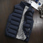 Men Vest Windproof Vest Men Jacket Sleeveless Vest Winter Jacket Casual Coat Men down Cotton Warm Thicken Waistcoat thick gilet