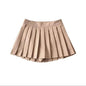 Zoki Sexy Women Pleated Skirts High Waist Summer Vintage Mini Skirts Korean Tennis Student White Designed Dance Skirt