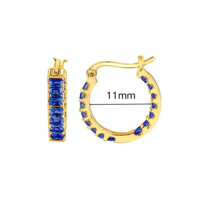 Pendientes de Aro de Plata Esterlina 925 con Zirconia Azul de Lujo para Mujer, Pendientes de Moda con Colgante en Gota de Agua, Corazón o Flor