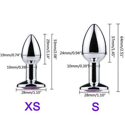 Mini Sexy Jelly Color Metal Anal Plug Anal Dilator for Adult Men and Women Fun Flirting Masturbation Masturbation Adult Toys Gay