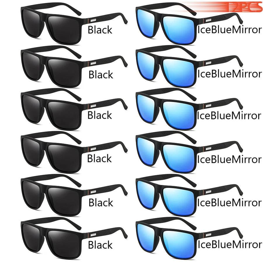 Fashion Vintage Square Sunglasses Men Women Luxury Brand Designer Men's Sun Glasses Driving Fishing UV400 Eyewear Man