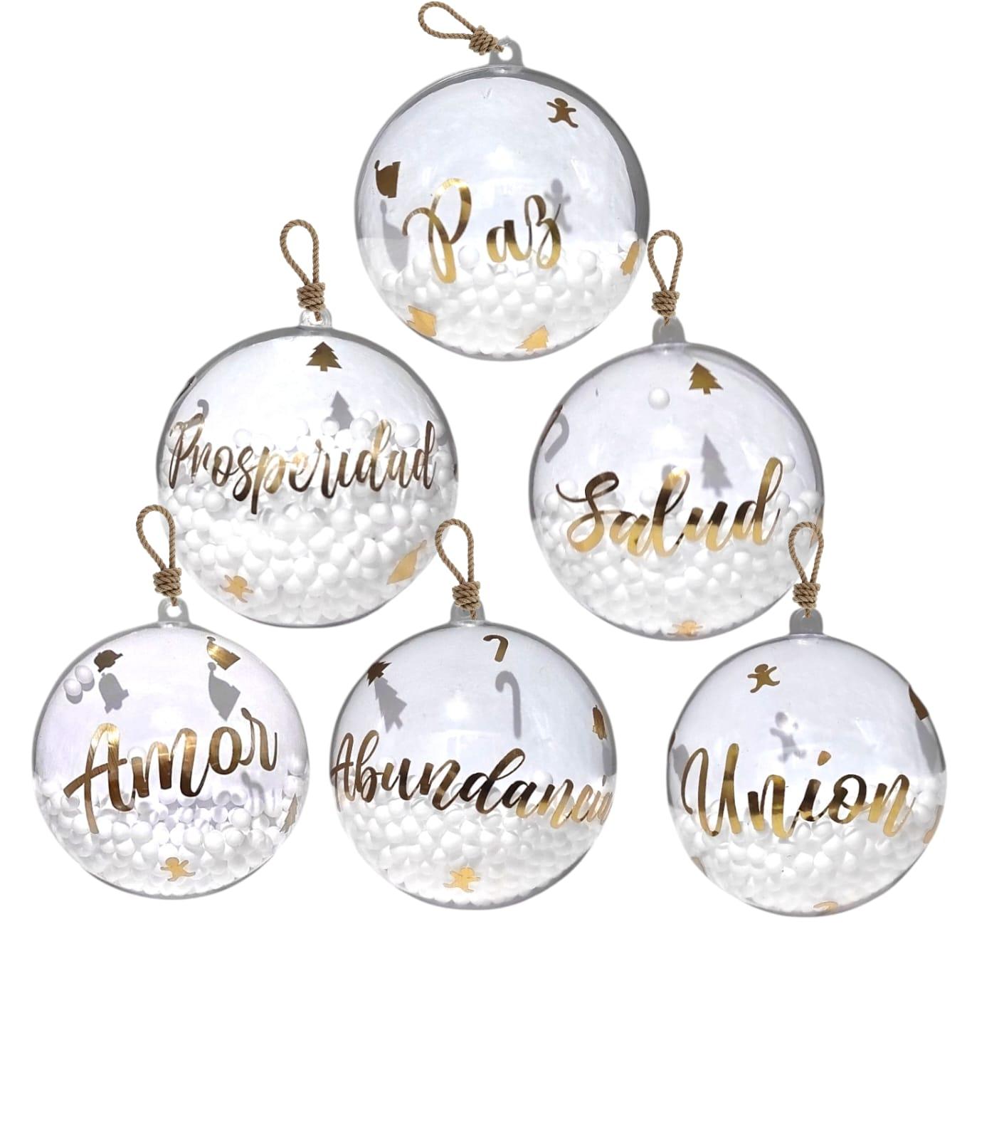 Esfera Personalizada Con Deseos Navidad